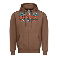 Chestnut sister American football Zipper Hoodie - Zillion Design Studio