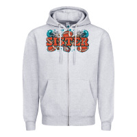 Heather Grey sister American football Zipper Hoodie - Zillion Design Studio