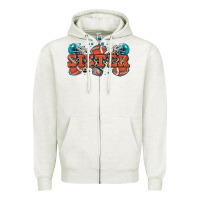Oatmeal Heather sister American football Zipper Hoodie - Zillion Design Studio