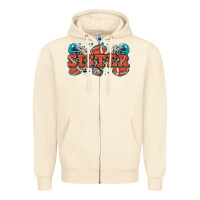 Sandshell sister American football Zipper Hoodie - Zillion Design Studio