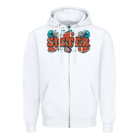 White sister American football Zipper Hoodie - Zillion Design Studio