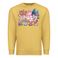 Antique Gold i am snow cute Premium Sweatshirt - AdoDesignShop