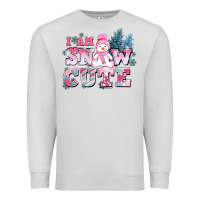 Dove Grey i am snow cute Premium Sweatshirt - AdoDesignShop