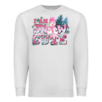 Oatmeal Heather i am snow cute Premium Sweatshirt - AdoDesignShop