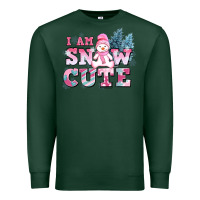 Sports Green i am snow cute Premium Sweatshirt - AdoDesignShop