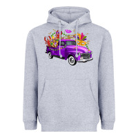 Heather Grey mardi gras truck king's cake Heavyweight Hoodie - FaDigitalArtStudio