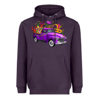Plum mardi gras truck king's cake Heavyweight Hoodie - FaDigitalArtStudio