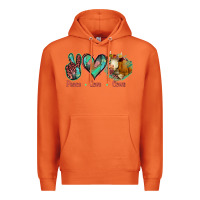 Carrot Peace Love Cows Premium Hoodie - Jasminsmagicworld