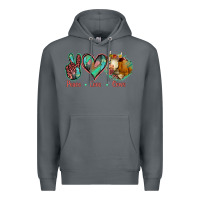 Rock Peace Love Cows Premium Hoodie - Jasminsmagicworld