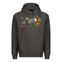 Smoke Peace Love Cows Premium Hoodie - Jasminsmagicworld