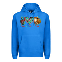 True Royal Peace Love Cows Premium Hoodie - Jasminsmagicworld