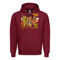 Burgundy you rn good hands fall Zipper Hoodie - texasbilliewilder