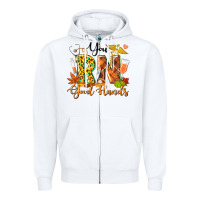 White you rn good hands fall Zipper Hoodie - texasbilliewilder