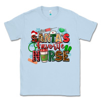 Dusty Blue santas favorite nurse Classic Tee - Zillion Design Studio