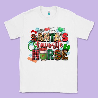 Classic Tee santas favorite nurse