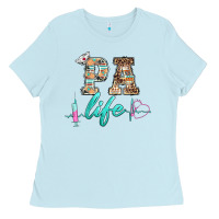 Baby Blue western nurse pa  life Ladies Tee - BarkalooDesign