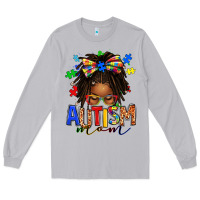 Moon Dust autism mom afro locs messy bun Long Sleeve Tee - texasbilliewilder