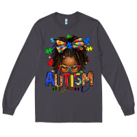Smoke autism mom afro locs messy bun Long Sleeve Tee - texasbilliewilder