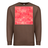 Chestnut valentines day xoxo seamless pattern Premium Sweatshirt - BundleAndBundleShop