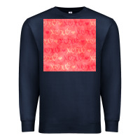 Navy valentines day xoxo seamless pattern Premium Sweatshirt - BundleAndBundleShop