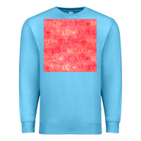 Ocean Blue valentines day xoxo seamless pattern Premium Sweatshirt - BundleAndBundleShop