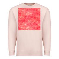 Pale Pink valentines day xoxo seamless pattern Premium Sweatshirt - BundleAndBundleShop