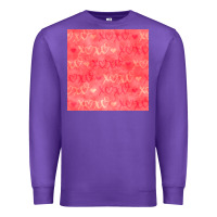 Purple valentines day xoxo seamless pattern Premium Sweatshirt - BundleAndBundleShop