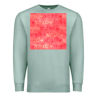 Seafoam valentines day xoxo seamless pattern Premium Sweatshirt - BundleAndBundleShop
