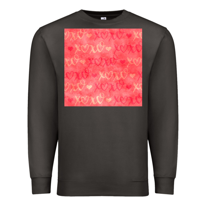 Valentines Day Xoxo Seamless Pattern Premium Sweatshirt by BundleAndBundleShop | Teevron