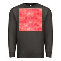 Smoke valentines day xoxo seamless pattern Premium Sweatshirt - BundleAndBundleShop