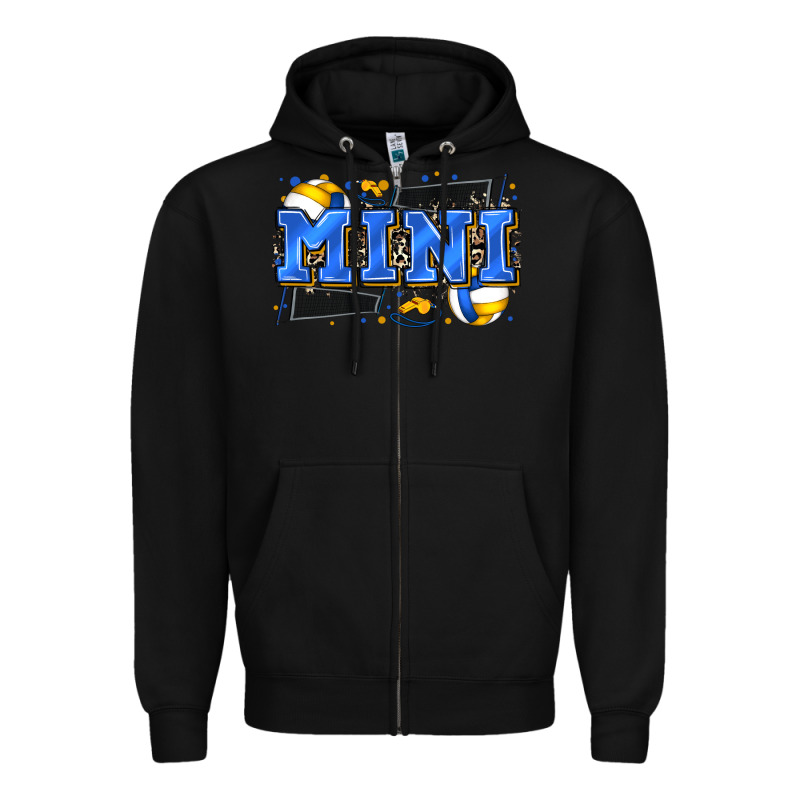 Mini Volleyball Zipper Hoodie by Zillion Design Studio | Teevron