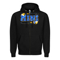 Black mini volleyball Zipper Hoodie - Zillion Design Studio