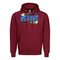 Burgundy mini volleyball Zipper Hoodie - Zillion Design Studio