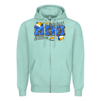 Seafoam mini volleyball Zipper Hoodie - Zillion Design Studio