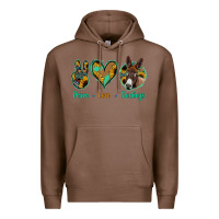 Chestnut Peace Love Donkeys Premium Hoodie - Jasminsmagicworld