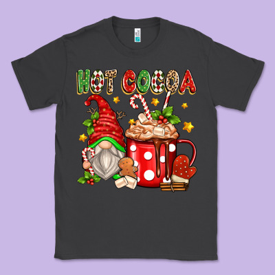 Classic Tee hot cocoa gnome