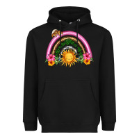 Black summer sun rainbow Heavyweight Hoodie - HRA Design Shop