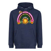 Navy summer sun rainbow Heavyweight Hoodie - HRA Design Shop