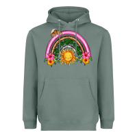 Sage summer sun rainbow Heavyweight Hoodie - HRA Design Shop