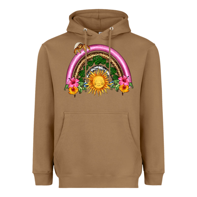 Summer Sun Rainbow Heavyweight Hoodie by HRA Design Shop | Teevron