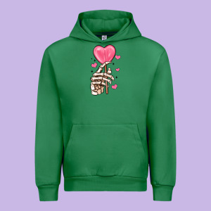 Skeleton Hand With Sugar Valentines Day Urban Hoodie Designed By Maliassmallbusiness