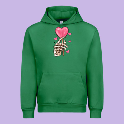 Skeleton Hand With Sugar Valentines Day Urban Hoodie Designed By Maliassmallbusiness