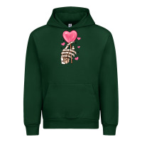 Forest Green skeleton hand with sugar valentines day Urban Hoodie - MaliasSmallBusiness