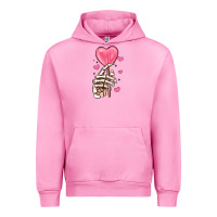 Fuchsia Pink skeleton hand with sugar valentines day Urban Hoodie - MaliasSmallBusiness