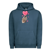 Pigment Midnight Navy skeleton hand with sugar valentines day Urban Hoodie - MaliasSmallBusiness