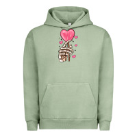Pigment Oil Green skeleton hand with sugar valentines day Urban Hoodie - MaliasSmallBusiness