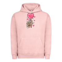 Pigment Salmon skeleton hand with sugar valentines day Urban Hoodie - MaliasSmallBusiness