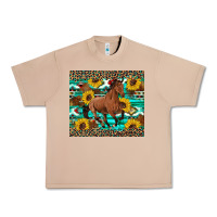 Burro western horse sunflowers Urban Heavy Tee - Artiststas