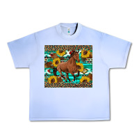 Grape Ice western horse sunflowers Urban Heavy Tee - Artiststas