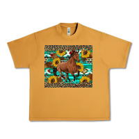 Peanut Butter western horse sunflowers Urban Heavy Tee - Artiststas
